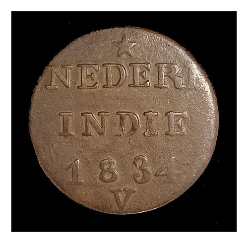 Indias Holandesas 1 Cent 1834 V Bueno Km 290 0