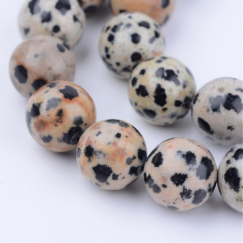 Tira De Piedra Natural Jaspe Dálmata 8mm 0