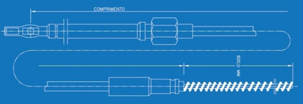 Cabo De Direção Superflex Porca Porca 22 Pés Lancha Pesca 1