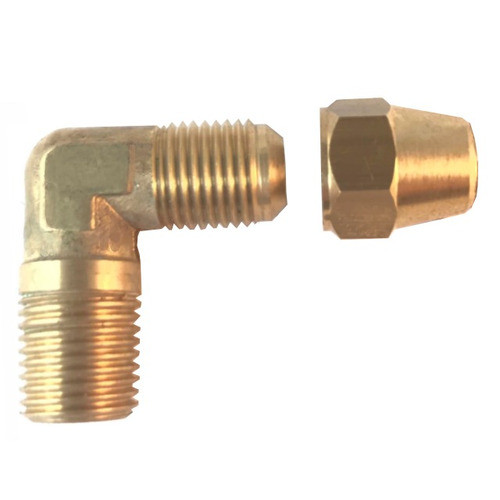 Codo Flared Roscas 3/8 3/8 Bspt, Latón+tuerca+3/8 0
