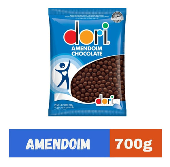 Kit 5 Pacotes De Amendoim De Chocolate Confeitado 700g- Dori 1