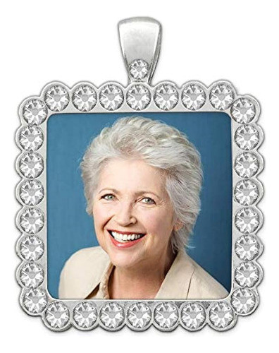 Ramo De Boda Novias Photo Charm Rhinestone Square Marco De F 0