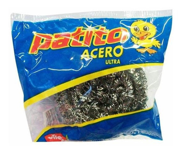 Pack X 3 Unid Esponja  Acero Ult 13 Gr Patitos Esponjas-fib 0