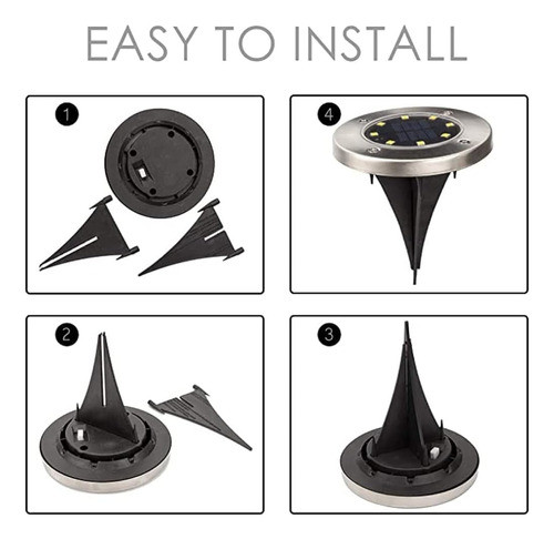 ~ Perfecto? Paquete De 8 Luces Solares De Tierra, 8 Luces De 1