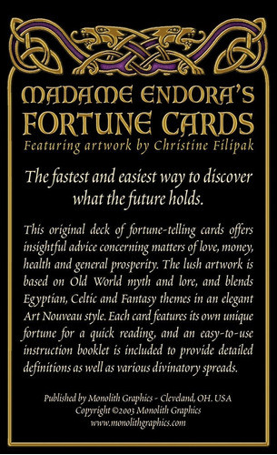 Cartas Madame Endora's Fortune 1