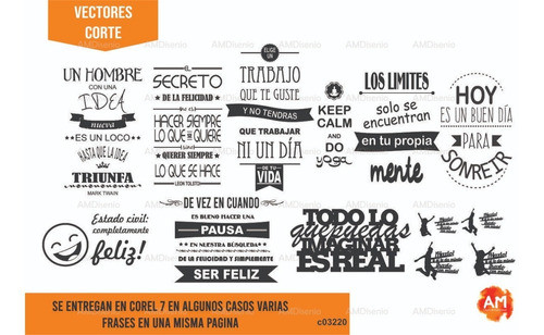 Vectores Frases Corte Plotter ! X Descarga 1