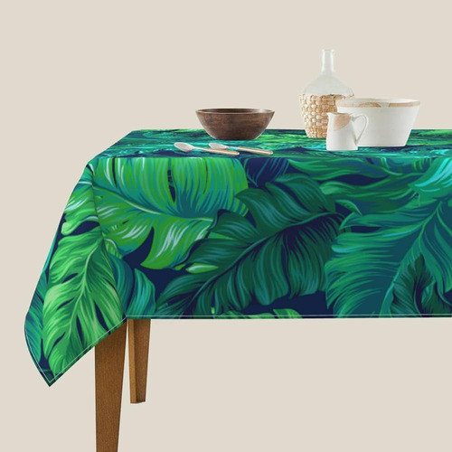 Hojas Tropicales Hawaianas Hoja Turquesa Verano Impermeable 1