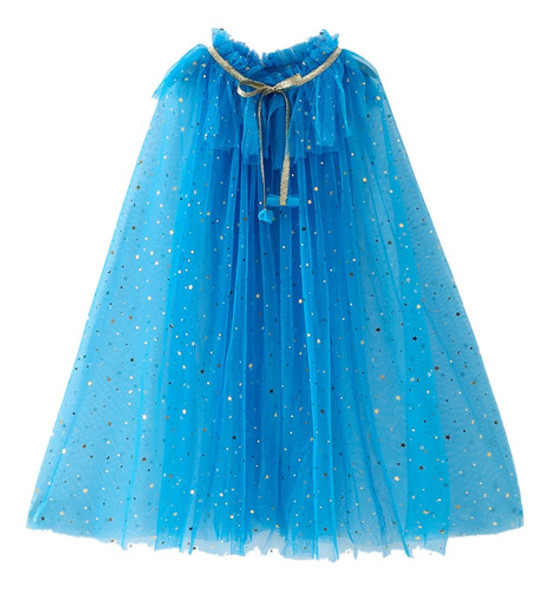 Fantasia Princesa Elsa, Vestido, Capa De Malha Com Xale De L 0