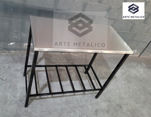 Mesada De Trabajo Inoxidable 118x55x90 Con 1 Estante T/p 1