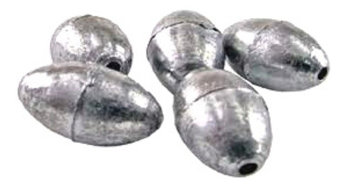 25 Chumbada Oliva - Chumbo - 10gr À 25gr - Variadas 0