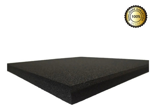 Piso Emborrachado Academia E Studio  Preto 90x90cm X 15mm 0