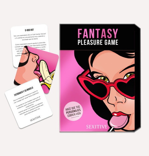 Juego Fantasy Pleasure Game 80 Cartas Con Fantasias 0