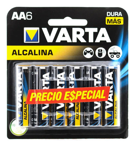 Pila Varta Alcalina Aa Blister X 6 Unidades - Sertel Shop 0