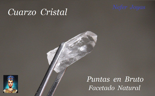 Puntas De Cuarzo Cristal Natural En Bruto De 6 Caras 3,5 Cms 1