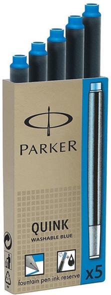 Cartuchos De Tinta Azul Para Pluma Estilografica Parker X10 0