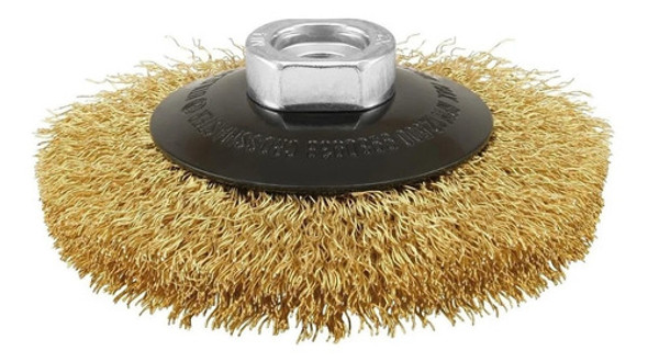 Cepillo Alambre Rizado Cónico P/amoladora 100mm Crossmaster 0