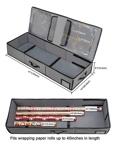 Contenedores De Almacenamiento De Papel De Regalo: Se Adapta 1