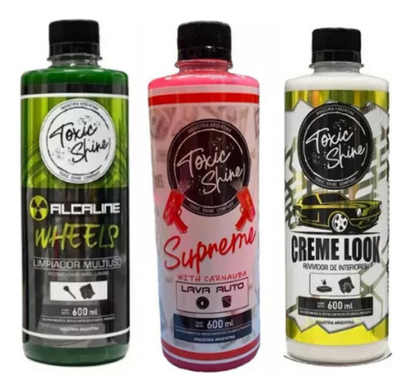Kit De Lavado Auto Creme Look Alcaline Toxic Shine 0
