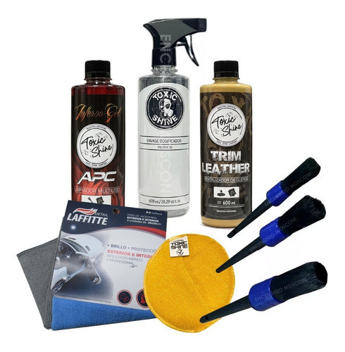 Kit Limpieza Y Acondicionado De Cueros Toxic Shine 0