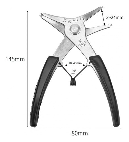 Alicate Snap Ring De Dupla Finalidade Ferramenta Manual De F 1