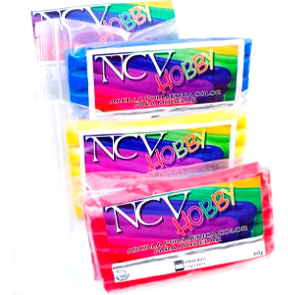 Arcilla Polimérica Set X5 Ncv 60gr Y Suavizador 1