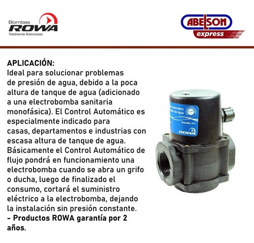 Rowa Control Automático Presion Flp 1