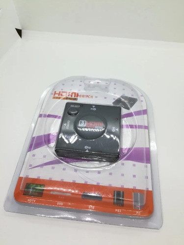 Switch Derivador Hdmi X3 Full Hd1080p 1.3 Lcd Ps3 Dvd Bluray 1