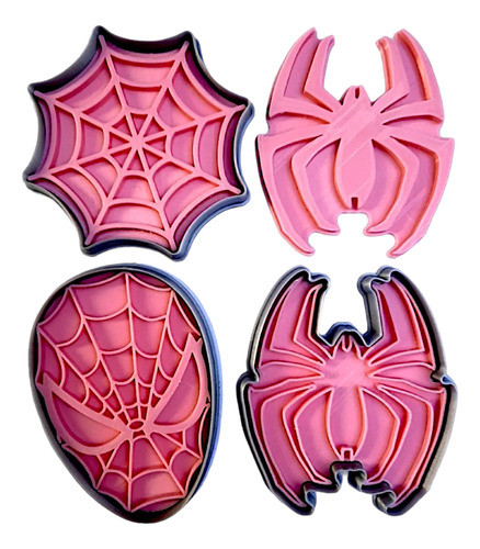 Cortantes Galletas Tematica Compatible Con Spiderman X3 0