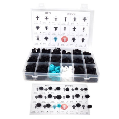 299pcs 18 Tamaños De Carrocería Push Pin Remache Clips Sujet 1