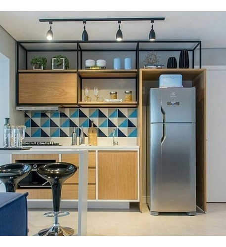 Papel Parede Envelopamento Prata Inox Geladeira 5m X 1m 1