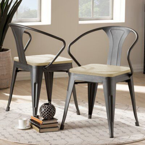 Butaca Tolix Asiento De Madera 1