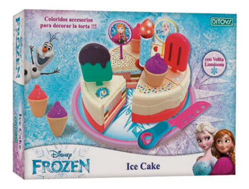 Frozen Ice Cake Con Luz Y Sonido Torta Ditoys 2441 Disney 0