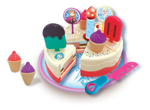 Frozen Ice Cake Con Luz Y Sonido Torta Ditoys 2441 Disney 1