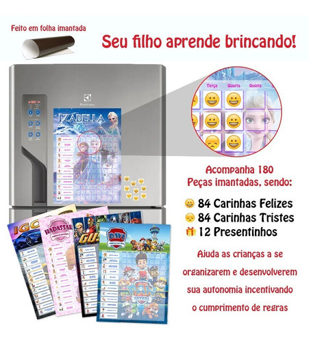 Quadro De Tarefas E Deveres Infantil Magnético - 12 Regras 1