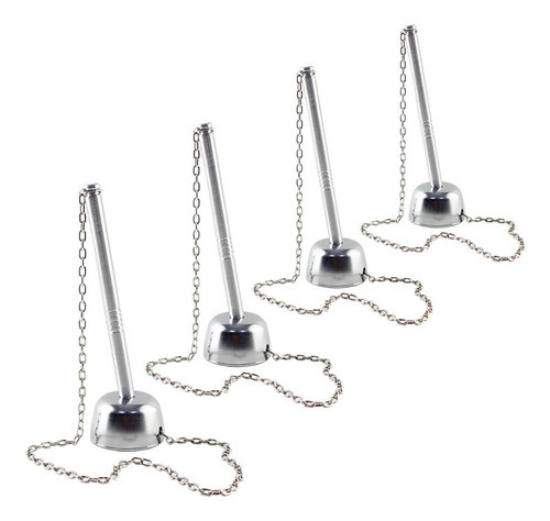 Kit 4 Caneta Fixa Com Corrente P/ Balcão E Mesa Bolinha 0