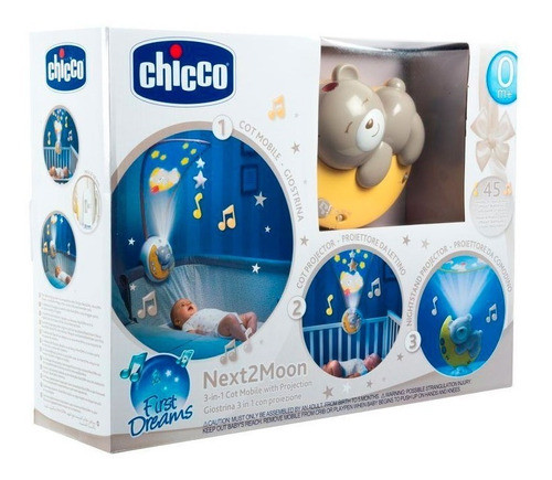 Proyector Cuna Chicco Next2moon Música Clásica 9828 0