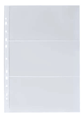 Pacote De Folhas Para Cédulas - 3 Lugares - Acetato 0