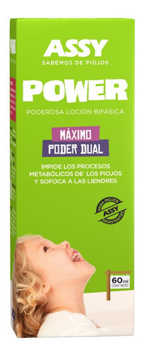 Kit Locion Para Piojos Power+ Shampoo Assy Forte Uso Diario 1