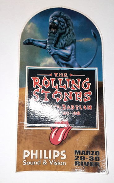 Calco Recital Rolling Stones En Argentina 1998 Original 1