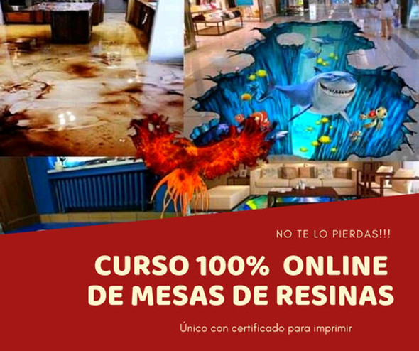 Curso Pdf Mesas De Resina Epoxi. El Mejor Curso Del Mercado 0
