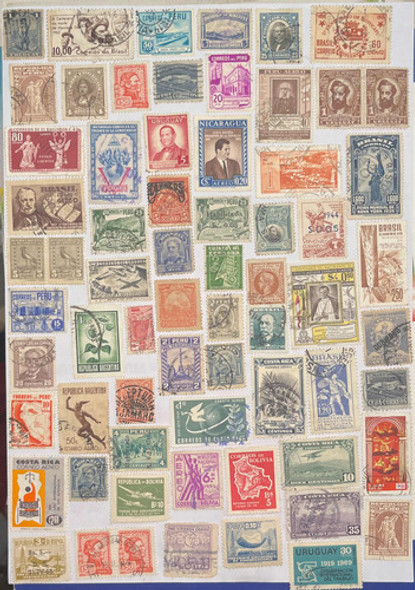 Sello Correo America Antiguo Chile Peru Y +. 126 Estampillas 1