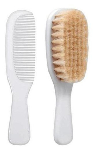 Escova E Pente Baby Cerdas Naturais Buba 1