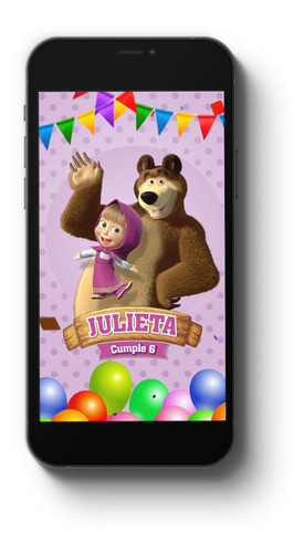 Video Invitacion Animada - Masha Y El Oso 0