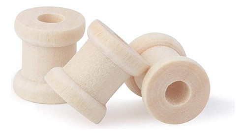 Olycraft 300 Carretes De Madera De 1/2 X 1/2 Pulgadas Mini . 1