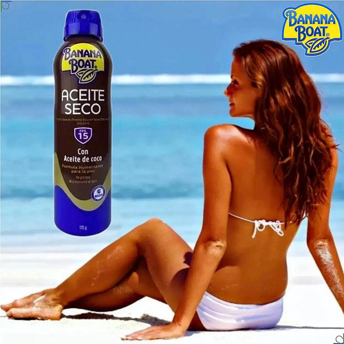 Bronzeador Banana Boat Aceite Seco Fps 15 170g. 1