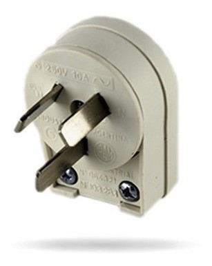 Ficha Macho Bipolar C/tierra Salida Lateral Giratorio Richi 0