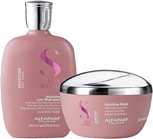 Kit De Nutricion Alfaparf Moisture, Shampoo Y Mascara 0