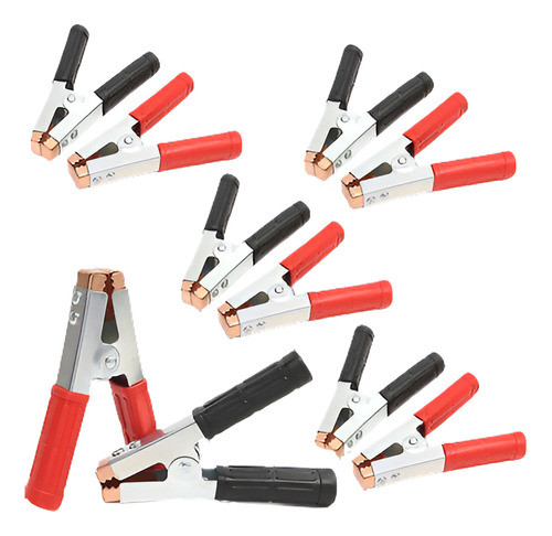 10 X Test Clip 600a Resistente Cocodrilo Cocodrilo Coche Veh 0