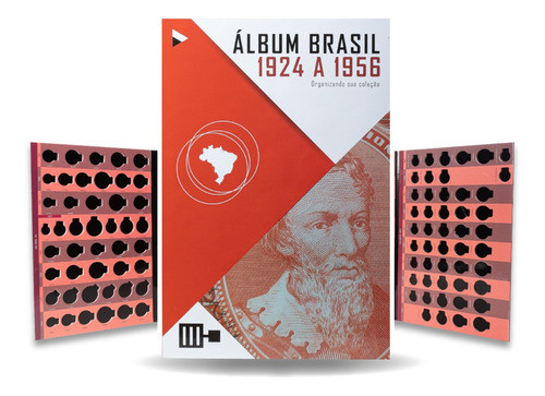Kit 2 Álbuns Brasil Para Moedas Réis Cruzeiro 1888 A 1956 1
