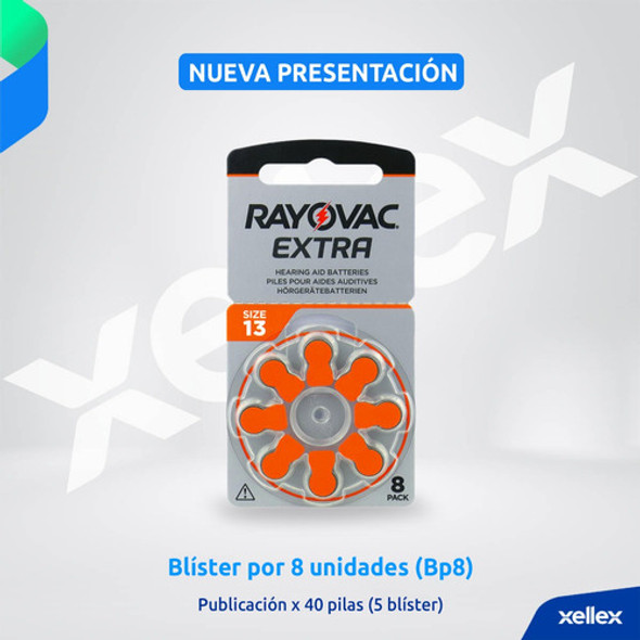 Pilas Audifono 13 Rayovac Extra Pr48 Pack X 40 Unidades Bp8 1